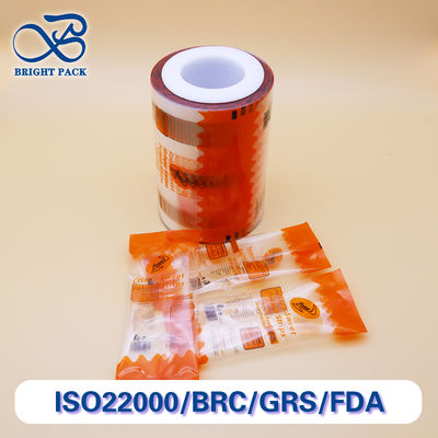Eco-vriendelijke transparante gedrukte rolfilm, aangepaste kleur voor duurzame voedselverpakkingen