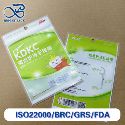Op maat gedrukte zakken voor het verpakken van vloeistofbestendige zakken voor tandheelkundige hygiëneproducten