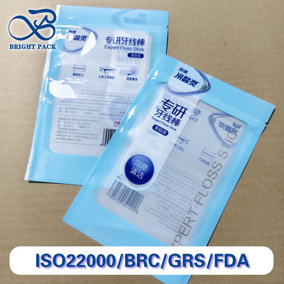 Milieuvriendelijke Tandenstokers met Floss Zakjes 100 stuks Herbruikbare Ritssluiting