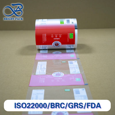 Recyclebare en composteerbare bevroren film met aanpasbare afdrukken en transparant oppervlak voor voedselverpakkingen.