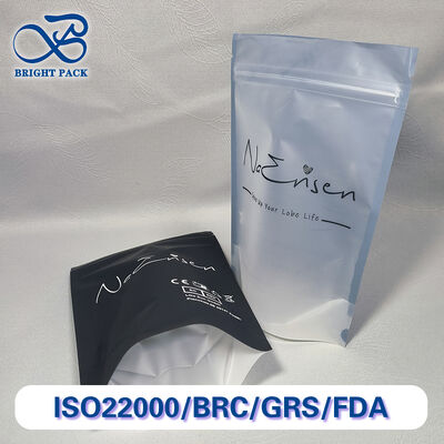 Transparante stazak met hersluitbare rits