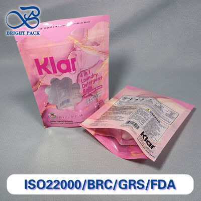 Duurzame opstaande zak met platte bodem