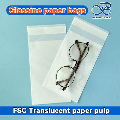 Eco-vriendelijke herbruikbare glaspapieren zakken vetbestendige helder zicht ideaal voor voedsel ambachten Kleine artikelen