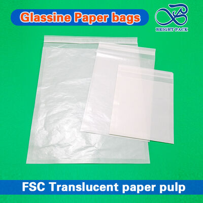 Custom Printed Glassine Wax Paper Bags - Recyclebaar en 100% biologisch afbreekbaar Translucent Premium Kleding Inner Bags