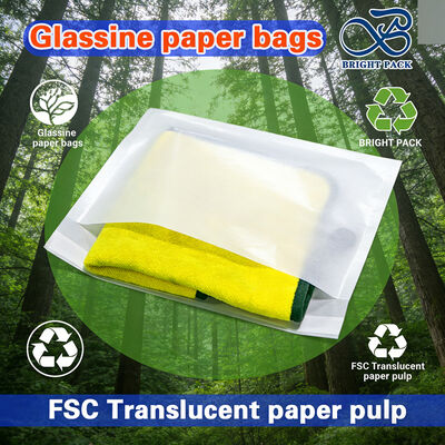 Op maat gemaakte glaspapier zak met logo, composteerbare kleding glaspapier zak, transparante papieren verpakkingszak voor T-shirt jas