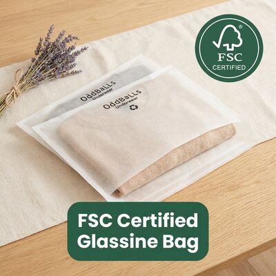 Glaspapier zak voor kleding Eco kleding verpakking biologisch afbreekbare kledingzak Custom Low MOQ voor gecertificeerde recyclebaar