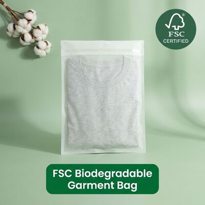 Custom Luxury Glassine Bags for Garment Eco Apparel Verpakking voor gecertificeerde biologisch afbreekbare recyclebare bulkfabrikant Export