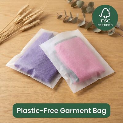 Groene Luxe Eco-vriendelijke Glasine Envelope Kleding Nul Plastic Kleding EU-richtlijn Kledingzak OEM voor gecertificeerd