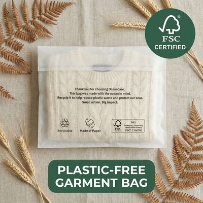 Groene verpakking Pergamijnzak Kleding Milieuvriendelijk Zero Plastic Kleding EU-conform kledingzakje voor gecertificeerd recyclebaar VS