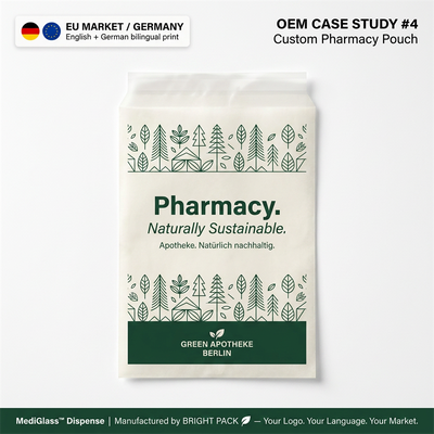 Wax bedekte medicijnzakjes Apotheek Aflevering Aseptic Gravure Printed Sustainable Healthcare Packaging voor seksspeelgoed Bulk