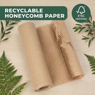 Honeycomb Kraftpapier milieuvriendelijk recycleerbaar composteerbaar kussingsverpakking voor cosmetica Juwelen rollen